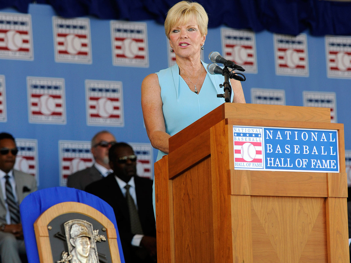 Vicki Santo gave the speech when her late husband was finally enshrined in Cooperstown in the summer of 2012.